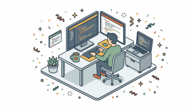 Student Learn Code Web Design Tech Work Study Dev App Soft