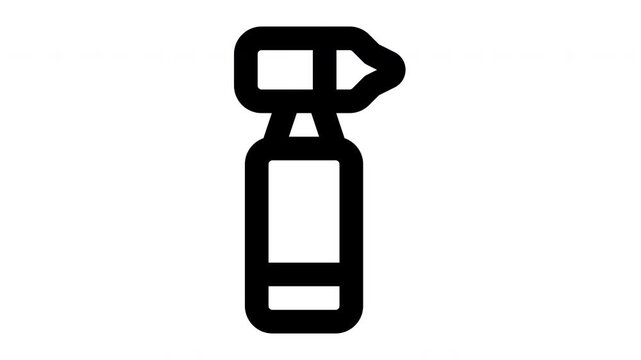 otoscope  animated Line Icons Premium 4K, Outline Motion Graphics Collection
