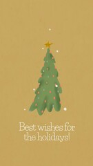 Holidays greetings Facebook story template © Rawpixel.com
