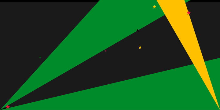 Juneteenth Festive Background Banner, horizontal stylish for print, digital media and event graphics