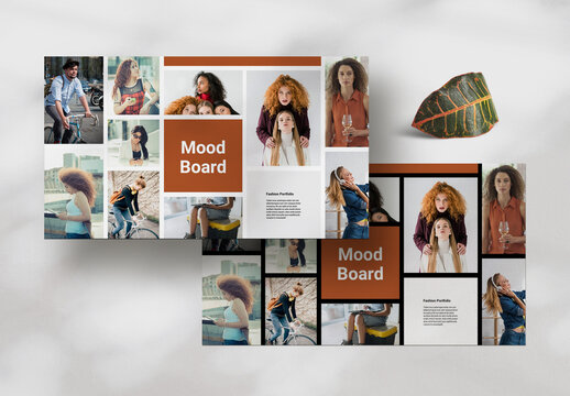 Fashion Portfolio Mood Board Template