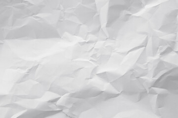 Fototapeta premium Texture crease of white paper for template wallpaper. wrinkle of gray paper crumpled background.