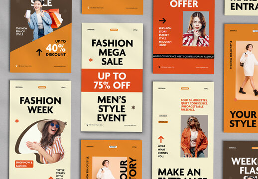 Modern Social Media Story Template Layout