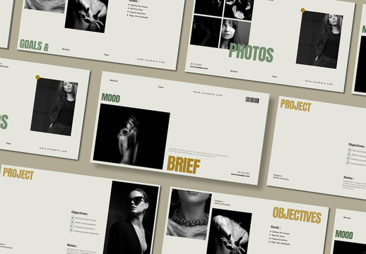 Mood and Brief Presentation Template Design Layout