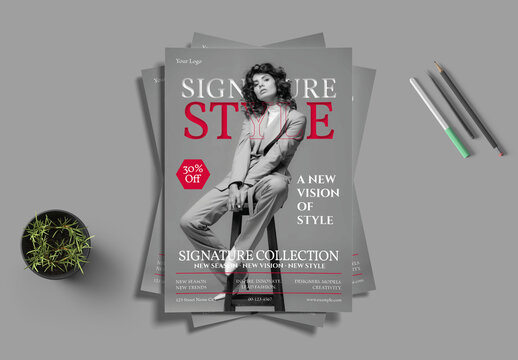 Signature Style Poster Template