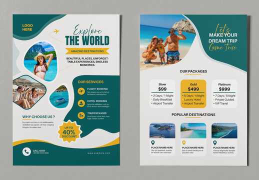 Travel Flyer Template Layout