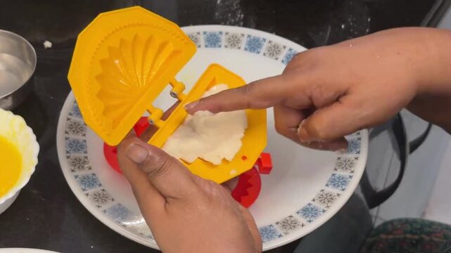 Making exotic marathi sweet Modak