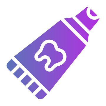 Tooth paste Line Gradient Icon