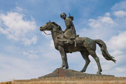 KRUZHILINSKII, RUSSIA - JULY 04, 2026: Monument to the Cossacks of the Quiet Don in the Rostov region on a sunny June day