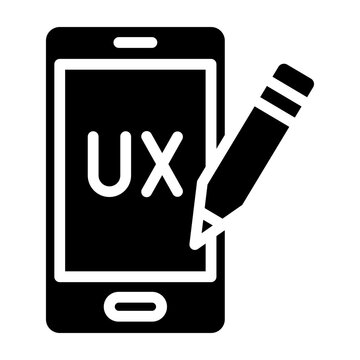 UX Design Vector Glyph Icon Design