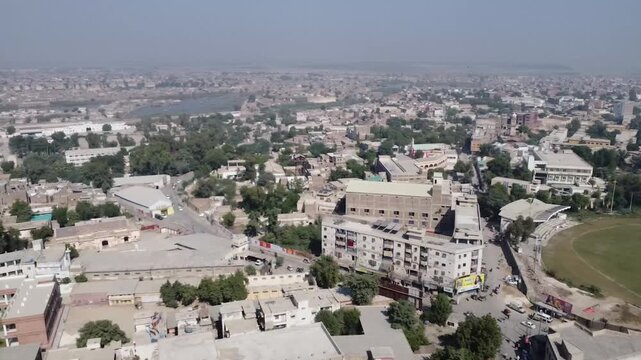 aerial view of the city