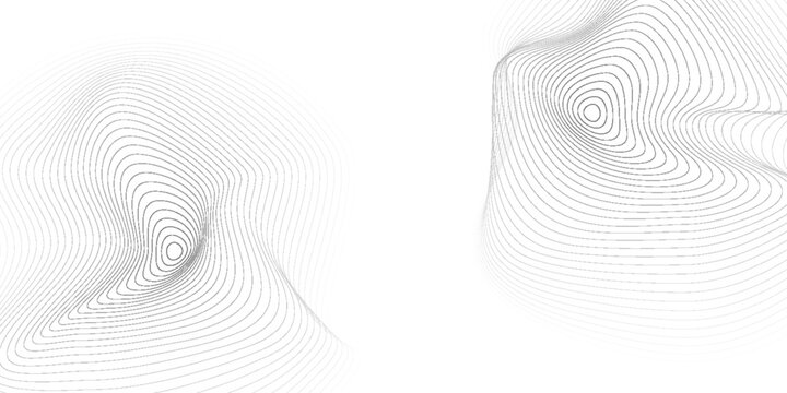 Abtract background multiple wavy line. black wavy line seamless pattern.