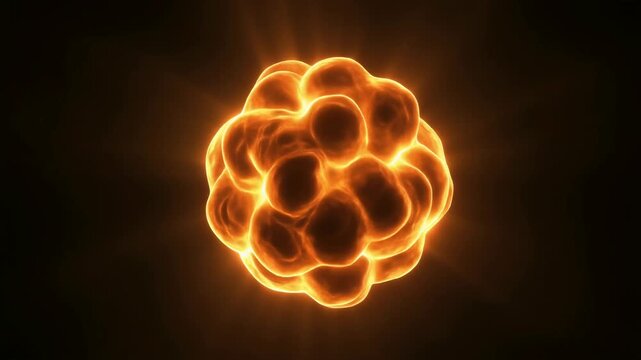 分裂を繰り返し増殖する発光細胞