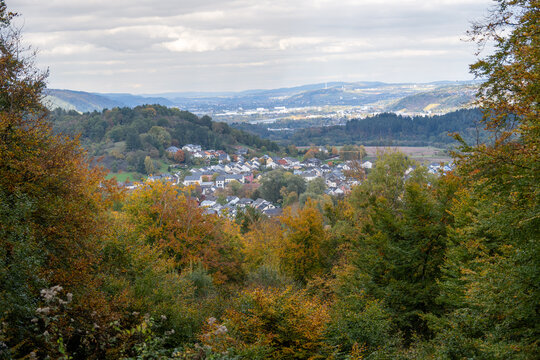 Autumn View Toward Trier from Metzenberg