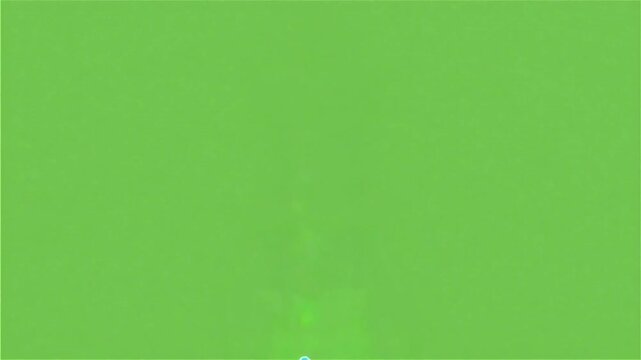 Erlenmeyer Flask Chemical Reaction Vector Animation on Green Screen 5 Seconds Video