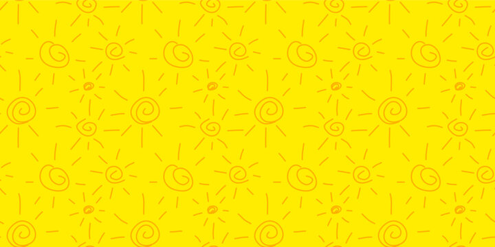sun pattern background. childish sun seamless pattern. sun pattern for kids background.