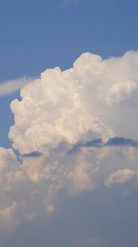 Cumulonimbus Cloud Growing and Developing in Vertical Time Lapse