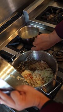 Adding Liquid to Pan During Cooking