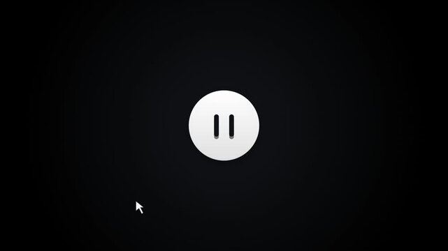 Play and Pause Button Animation with Mouse Click and Theme Switch