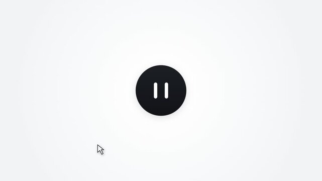 Play and Pause Button Animation with Mouse Click and Theme Switch