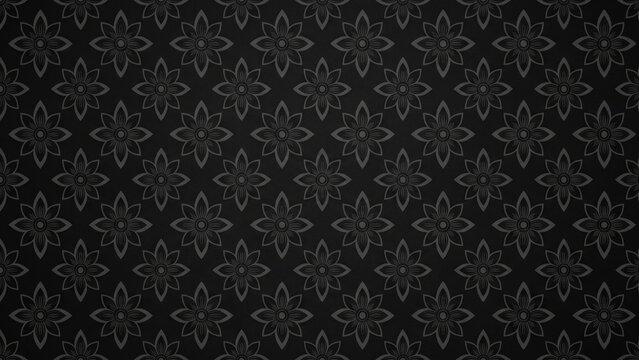 This is a "batik" from Indonesia (Java). A background featuring Indonesian (Javanese) batik. Premium-quality black batik. Suitable for use as wallpaper or in clothing designs.