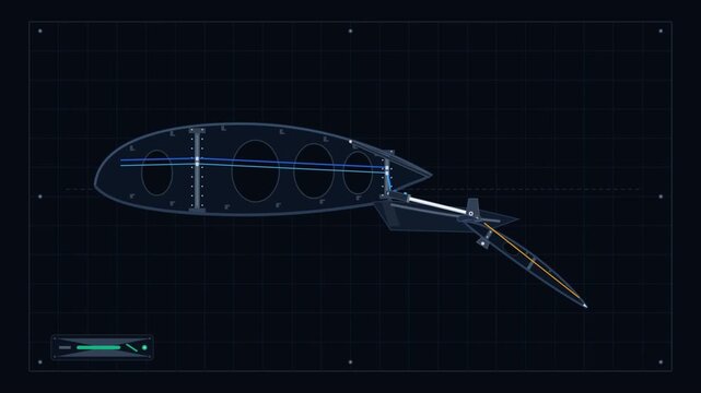 Aircraft Wing Flap Deployment Mechanism Technical Diagram