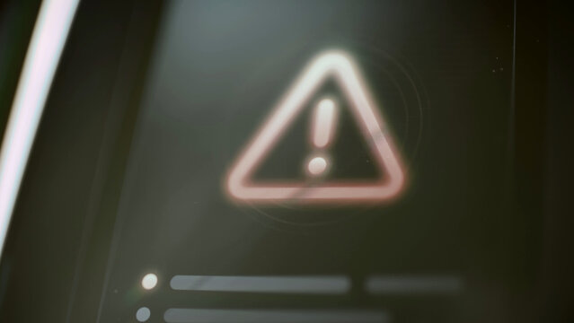 Red warning triangle with exclamation mark