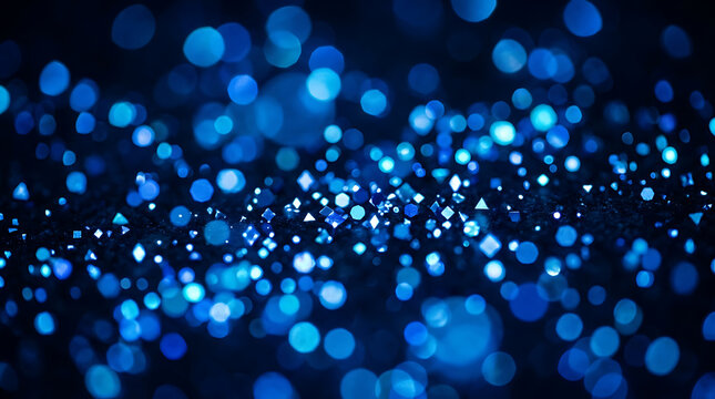 Blue glowing dots forming network pattern