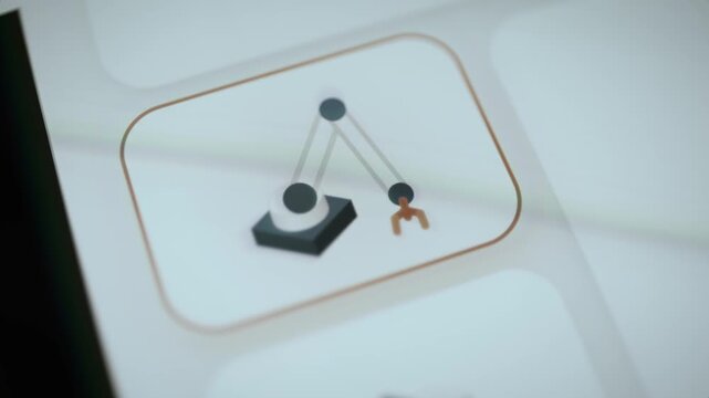 Robot arm control activates on touch interface