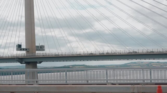 Forth Road Bridge, a suspension bridge spanning the Firth of Forth in Scotland, UK - 4 September 2026.