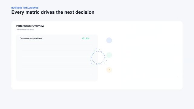 Business growth ecosystem dashboard displaying data metrics
