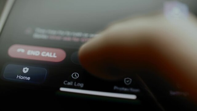 Block action stops spoofed bank support number