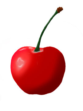 red cherry looks so delicious