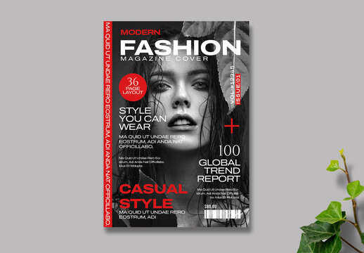 Fashion Magazine Cover Template