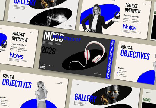 Mood and Brief Presentation Template Design Layout