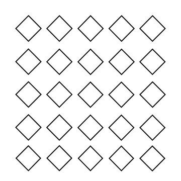 Minimalist Diamond Grid Pattern &ndash; Geometric Outline Shape Graphic Resource
