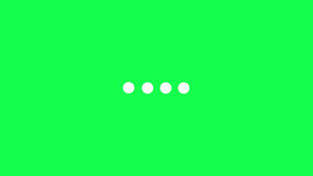 Kinetic swinging dots collision loading animation progress indicator icon