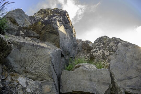 Rock carvings of El Cementerio, El Paso, La Palma, Spain