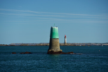 Phares et balises en baie de Saint-Malo © Anthony SEJOURNE