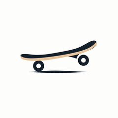 Golden Skateboard Emblem Logo © Abdi