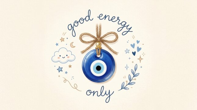 Positive Energy Amulet Illustration