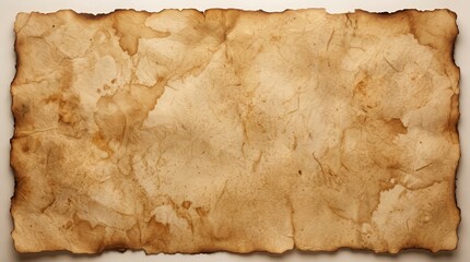 Fototapeta premium Antique blank page featuring old paper texture in beige and amber shades.