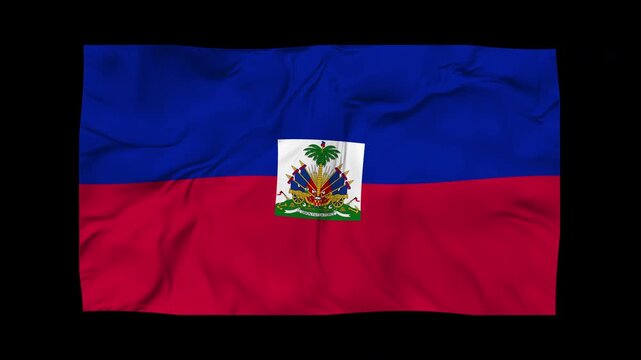 Hati Flag Waving Seamless Loop Animation in 4K UHD