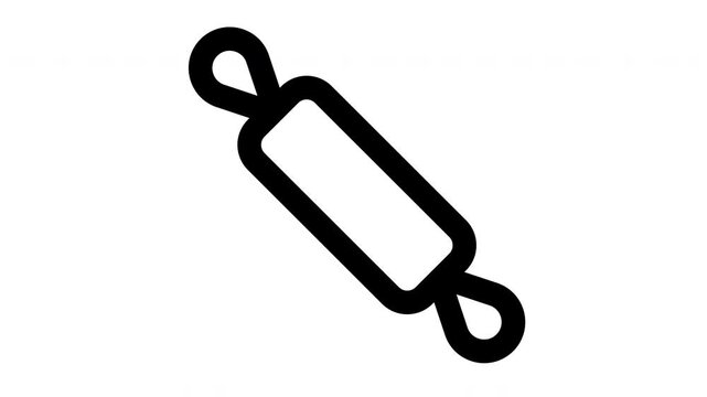 rolling animated Line Icons Premium 4K, Modern Minimal Outline Motion Graphics Collection