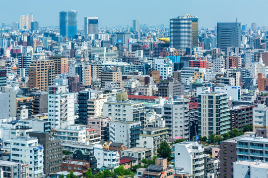 Dense Tokyo High Rise Buildings in Sumida