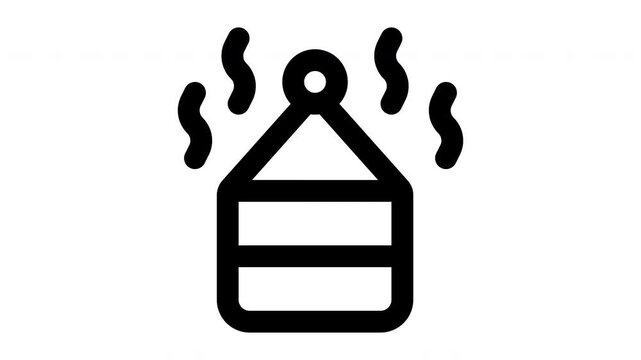 steam animated Line Icons Premium 4K, Modern Minimal Outline Motion Graphics Collection