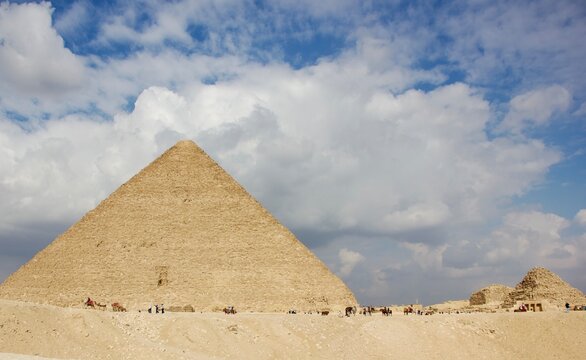 Pyramid of Cheops and Pyramids of the Queens at Giza