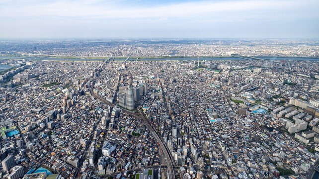 Vast Tokyo Urban Landscape from Above