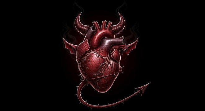 Infernal Anatomy: A Devilish Heart's Unveiling
