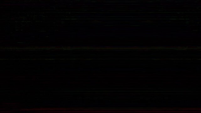 Futuristic hacker rgb vhs error screen overlay with damaged monitor effect